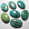25x30 mm Gorgeous AAA - High Quality Natural - TIBETIAN TOURQUISE - Old Looking Oval Cabochon - 7 pcs